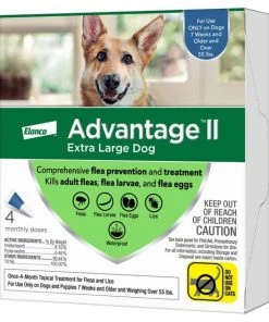 Advantage II Flea Spot Treatment for Dogs, over 55 lbs -Elanco Sales 73928 PT3. SY630 V1648504294