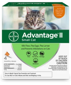 Advantage II Flea Spot Treatment for Cats, 5-9 lbs, & Ferrets