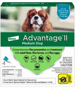 Advantage II Flea Spot Treatment for Dogs, 11-20 lbs