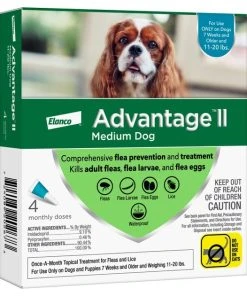 Advantage II Flea Spot Treatment for Dogs, 11-20 lbs 9 Advantage II Flea Spot Treatment for Dogs, 11-20 lbs -Elanco Sales 74387 PT2. SY630 V1648515993