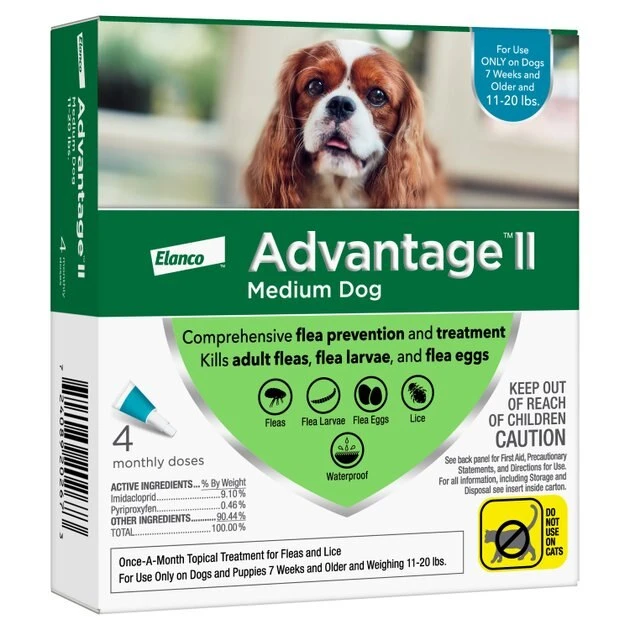 Advantage II Flea Spot Treatment for Dogs, 11-20 lbs 3 Advantage II Flea Spot Treatment for Dogs, 11-20 lbs - Image 3