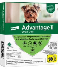 Advantage II Flea Spot Treatment for Dogs, 3-10 lbs -Elanco Sales 74389 PT2. SY630 V1648506695