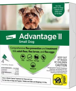 Advantage II Flea Spot Treatment for Dogs, 3-10 lbs -Elanco Sales 74389 PT3. SY630 V1648519888