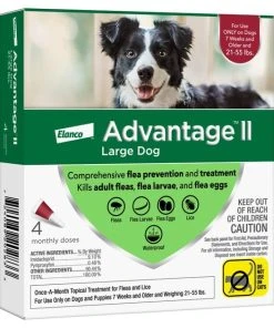 Advantage II Flea Treatment for Dogs, 21-55 lbs -Elanco Sales 74391 PT2. SY630 V1648510591