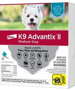 K9 Advantix II Flea & Tick Spot Treatment for Dogs, 11-20 lbs -Elanco Sales 74395 PT3. SY630 V1648162284