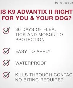 K9 Advantix II Flea & Tick Spot Treatment for Dogs, 21-55 lbs -Elanco Sales 74404 PT5. SY630 V1524856973