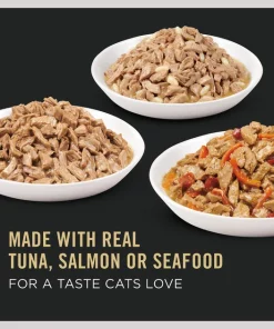 Purina Pro Plan Seafood Favorites Variety Pack Canned Cat Food -Elanco Sales 80332 PT3. SY630 V1649200314