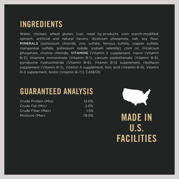 Purina Pro Plan Savory Meals Braised Chicken & Spinach Entree Wet Dog Food 5 Purina Pro Plan Savory Meals Braised Chicken & Spinach Entree Wet Dog Food - Image 5
