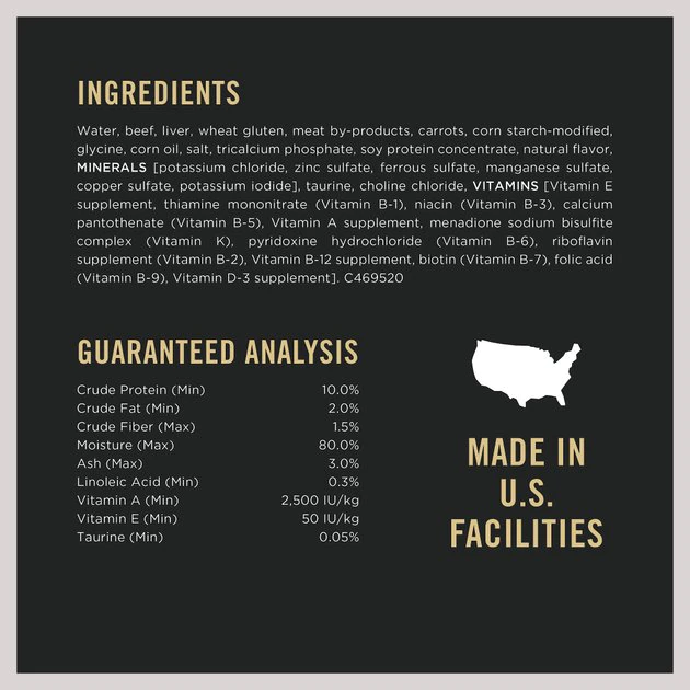 Purina Pro Plan Beef & Carrots Entree in Gravy Canned Cat Food 5 Purina Pro Plan Beef & Carrots Entree in Gravy Canned Cat Food - Image 5