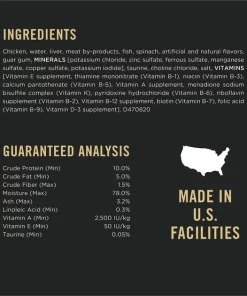 Purina Pro Plan Adult Grain-Free Classic Chicken & Spinach Entree Canned Cat Food -Elanco Sales 86242 PT4. SY630 V1638841886