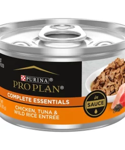 Purina Pro Plan Chicken, Tuna & Wild Rice Entree in Sauce Canned Cat Food
