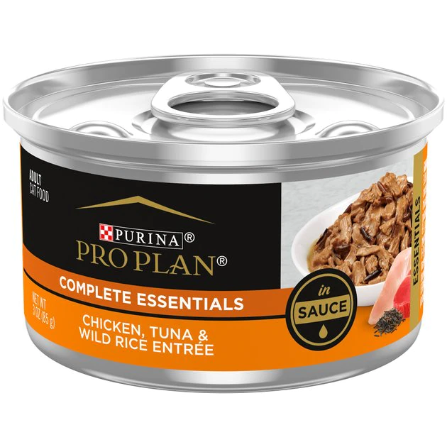 Purina Pro Plan Chicken, Tuna & Wild Rice Entree in Sauce Canned Cat Food 1 Purina Pro Plan Chicken, Tuna & Wild Rice Entree in Sauce Canned Cat Food