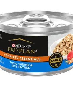 Purina Pro Plan Adult Tuna, Shrimp & Rice Entrée in Sauce Canned Cat Food