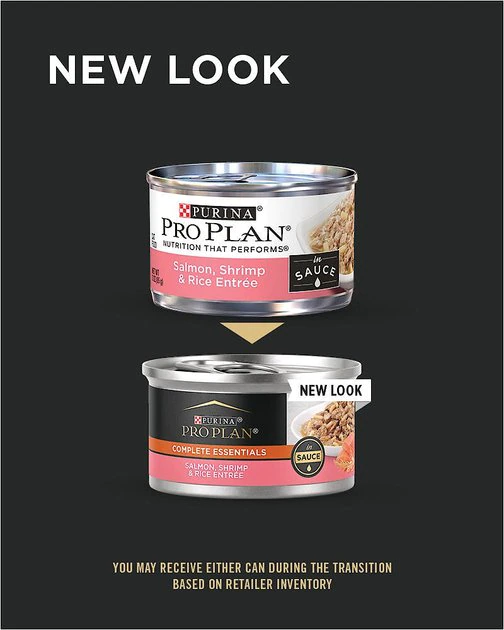 Purina Pro Plan Adult Salmon, Shrimp & Rice Entrée in Sauce Canned Cat Food 2 Purina Pro Plan Adult Salmon, Shrimp & Rice Entrée in Sauce Canned Cat Food - Image 2