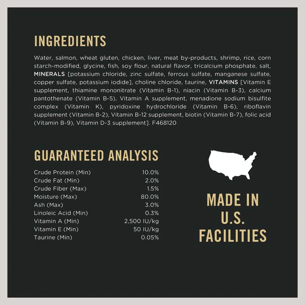 Purina Pro Plan Adult Salmon, Shrimp & Rice Entrée in Sauce Canned Cat Food 5 Purina Pro Plan Adult Salmon, Shrimp & Rice Entrée in Sauce Canned Cat Food - Image 5