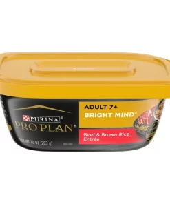 Purina Pro Plan Bright Mind Senior Adult 7+ Beef & Brown Rice Entree Wet Dog Food