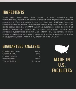 Purina Pro Plan Bright Mind Senior Adult 7+ Beef & Brown Rice Entree Wet Dog Food 12 Purina Pro Plan Bright Mind Senior Adult 7+ Beef & Brown Rice Entree Wet Dog Food -Elanco Sales 93815 PT4. SY630 V1633064476