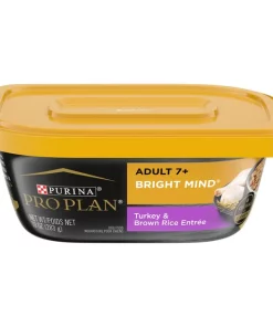 Purina Pro Plan Bright Mind Senior Adult 7+ Turkey & Brown Rice Entree Wet Dog Food