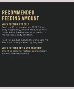 Purina Pro Plan Bright Mind Senior Adult 7+ Turkey & Brown Rice Entree Wet Dog Food 16 Purina Pro Plan Bright Mind Senior Adult 7+ Turkey & Brown Rice Entree Wet Dog Food -Elanco Sales 93817 PT7. SY630 V1633075003